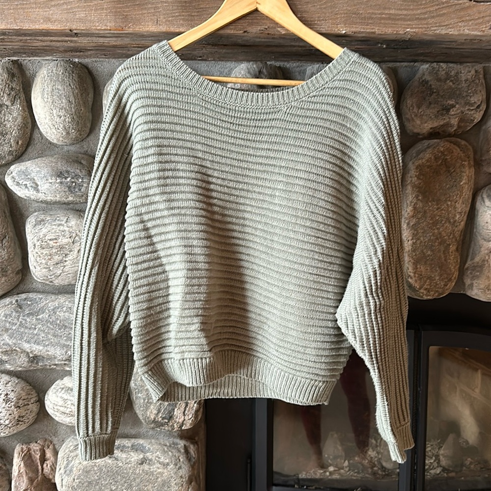 Loose fitting knit sweater